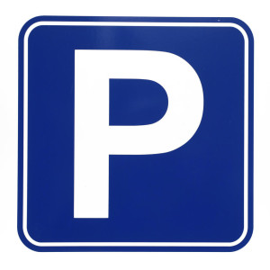 Car parking sign illustration on white background