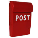 Bilde av en rød postkasse